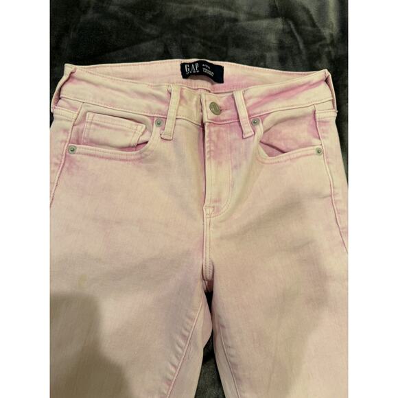 Gap Jeans Womens 4x27XL Pink Universal Legging High Rise Stretch Denim Pants - Picture 4 of 14